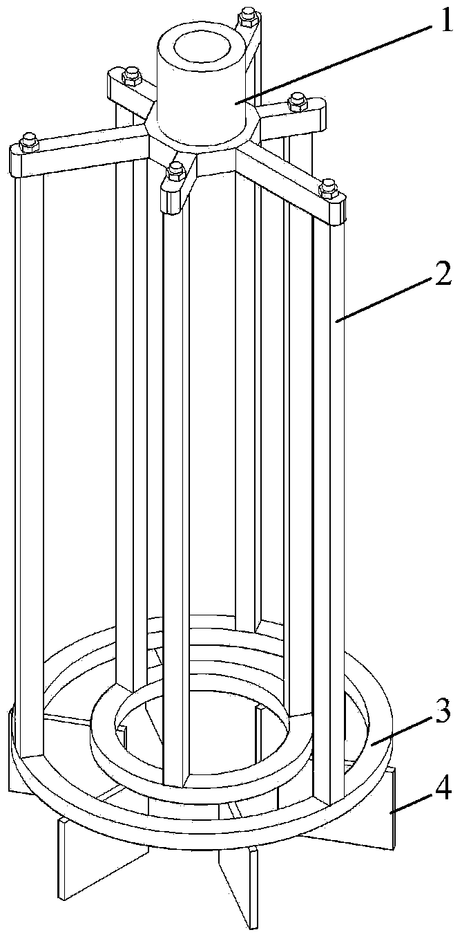 Long-paddle short-blade composite stirrer