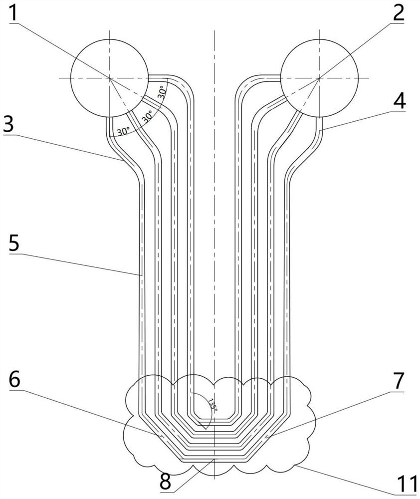 Device for preventing oxide skin blockage of boiler superheater and reheater and regulation and control method thereof