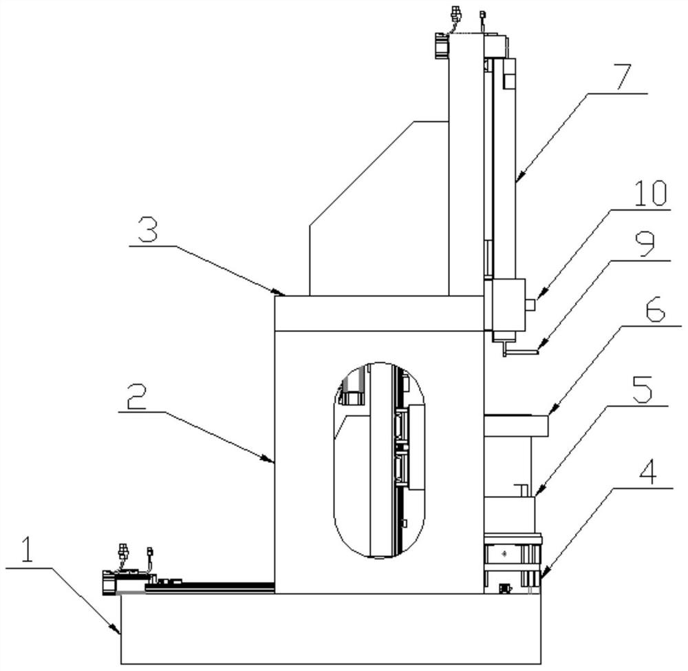 System for measuring inner diameter of rotator workpiece