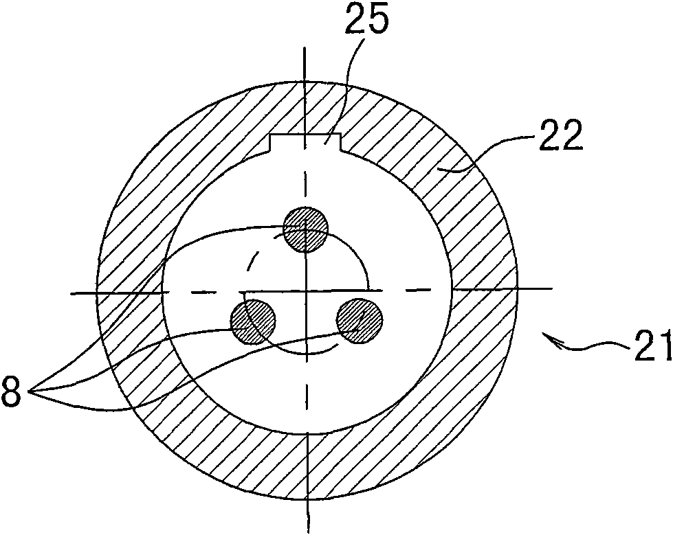 Wire-connecting mechanism for soft and hard cables of water pump