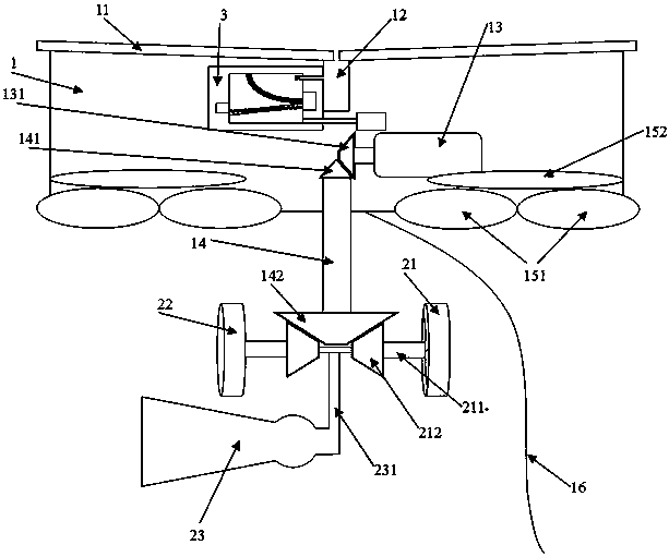 Tide and solar energy composite power generation device