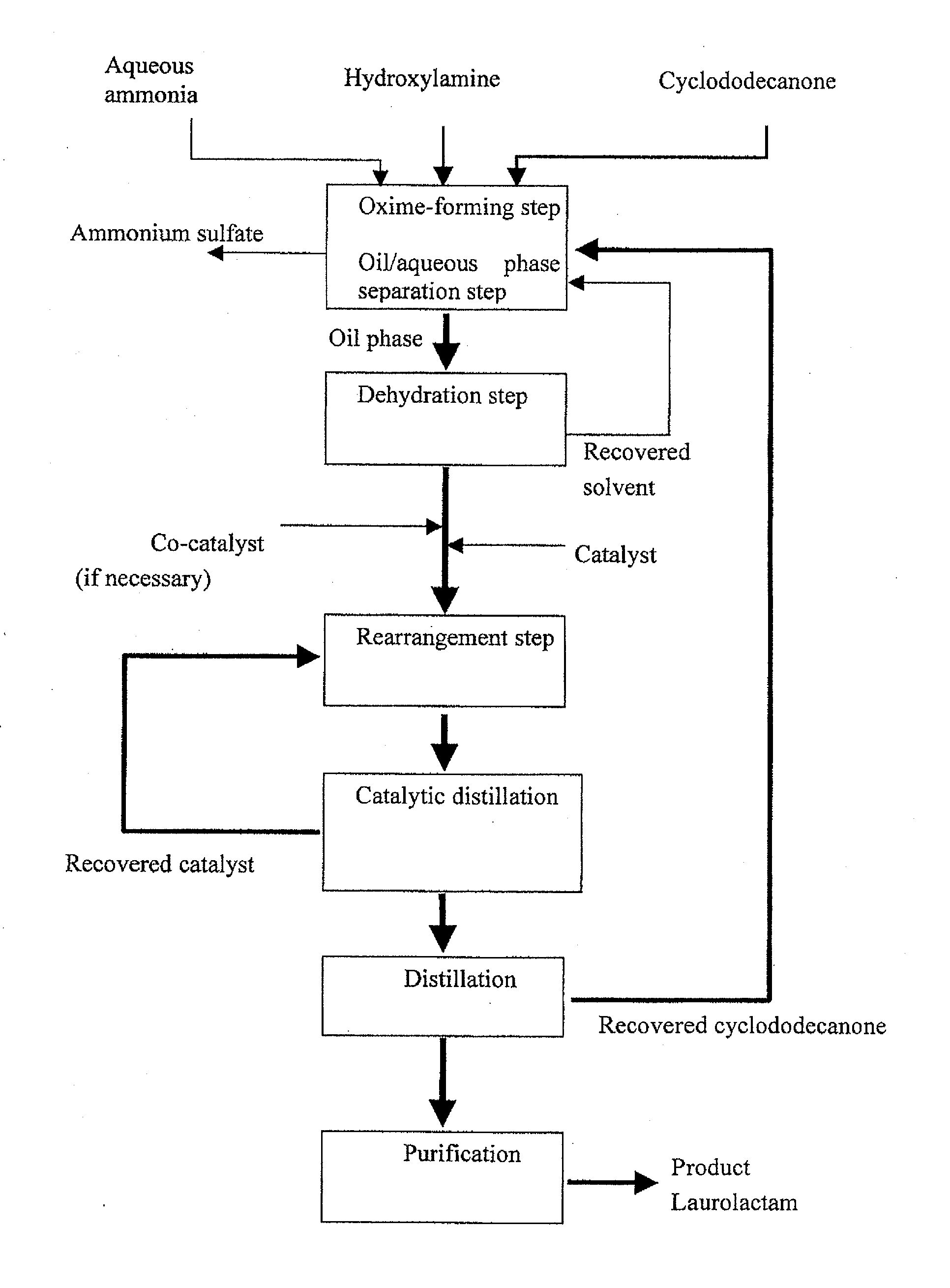 Process for producing laurolactam