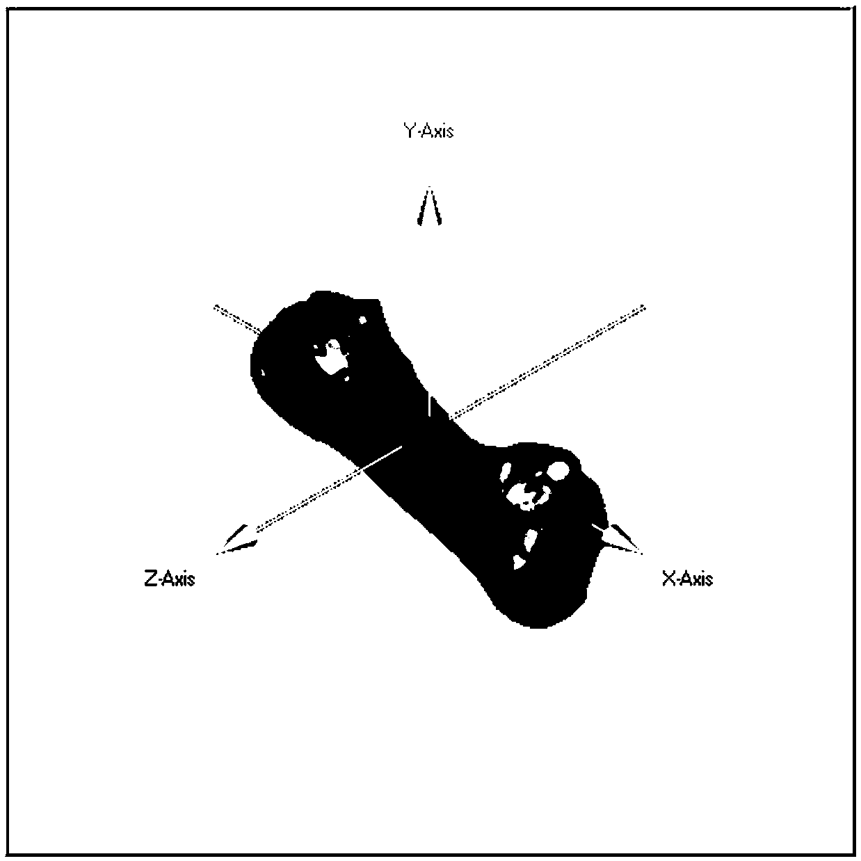 A reconstruction method of incomplete foot fossil
