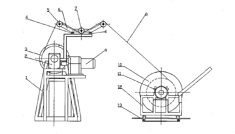 Device for winding superconducting coil