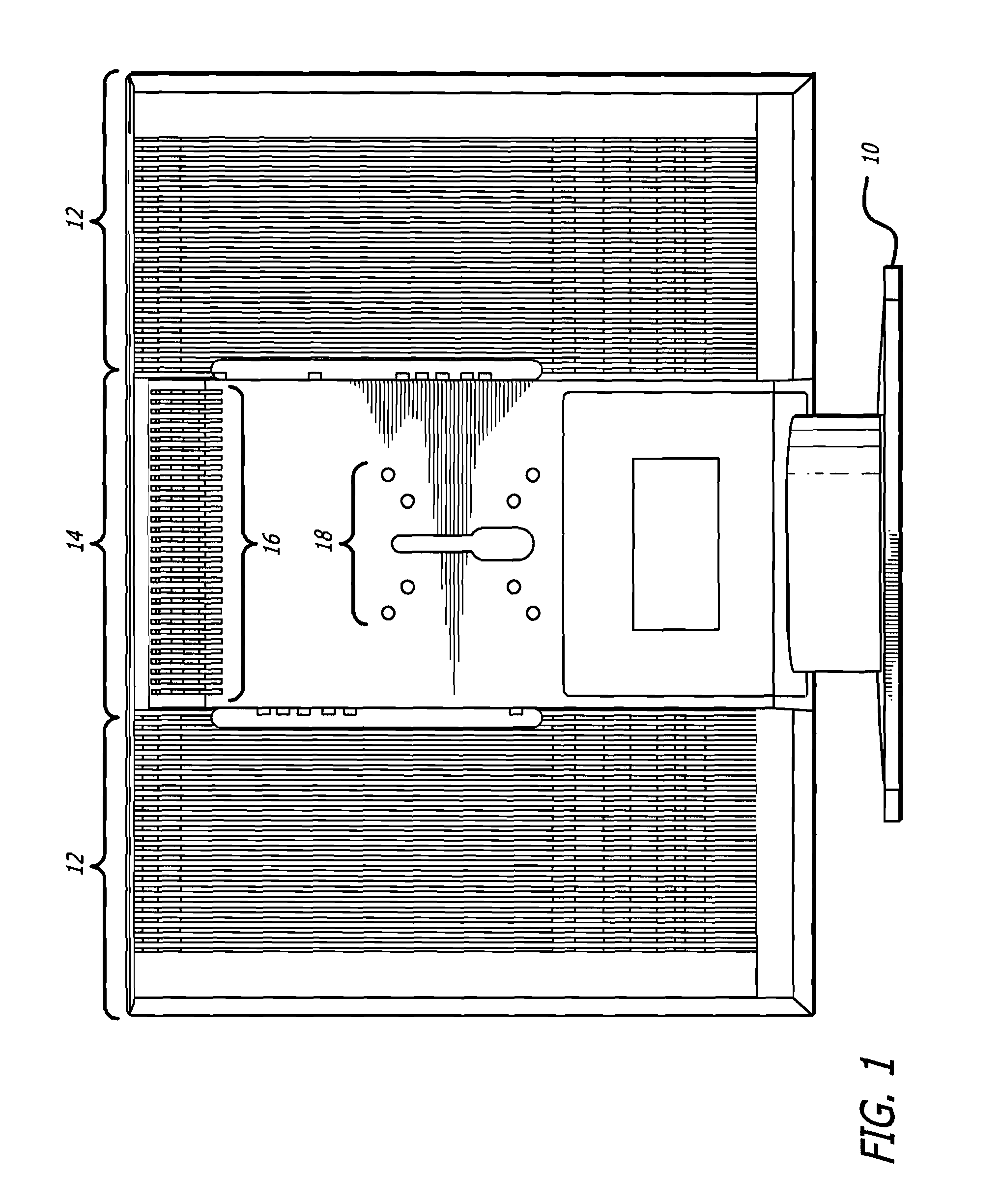 Back panel for video display device