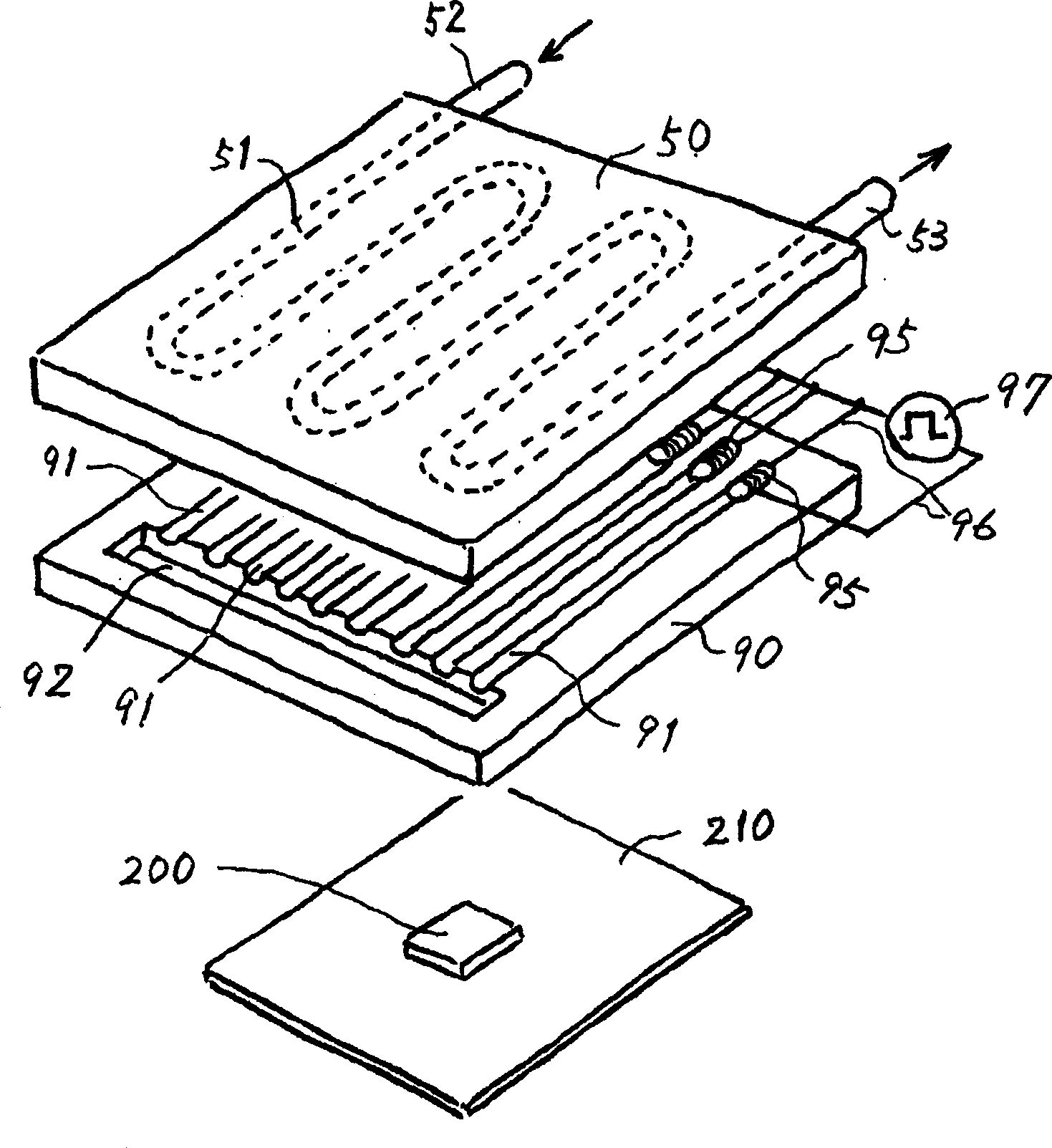 Cooling system for electronic apparatus, and electronic apparatus using the same