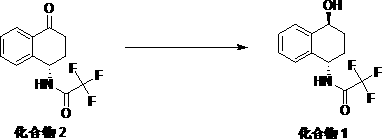 Preparation method of 2,2,2-trifluoro-N-[(1S,4S)-4-hydroxy tetrahydronaphthalene-1-yl]-acetamide