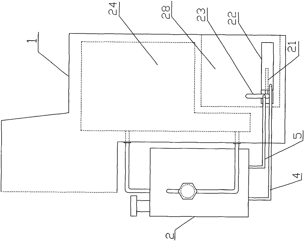 A steam combustion-supporting boiler