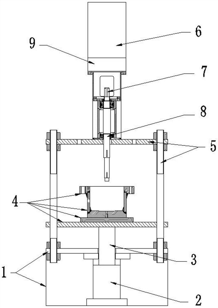 Test board capable of simultaneously rotating and lifting