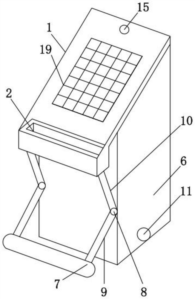 Outdoor equipment box waterlogging prevention device