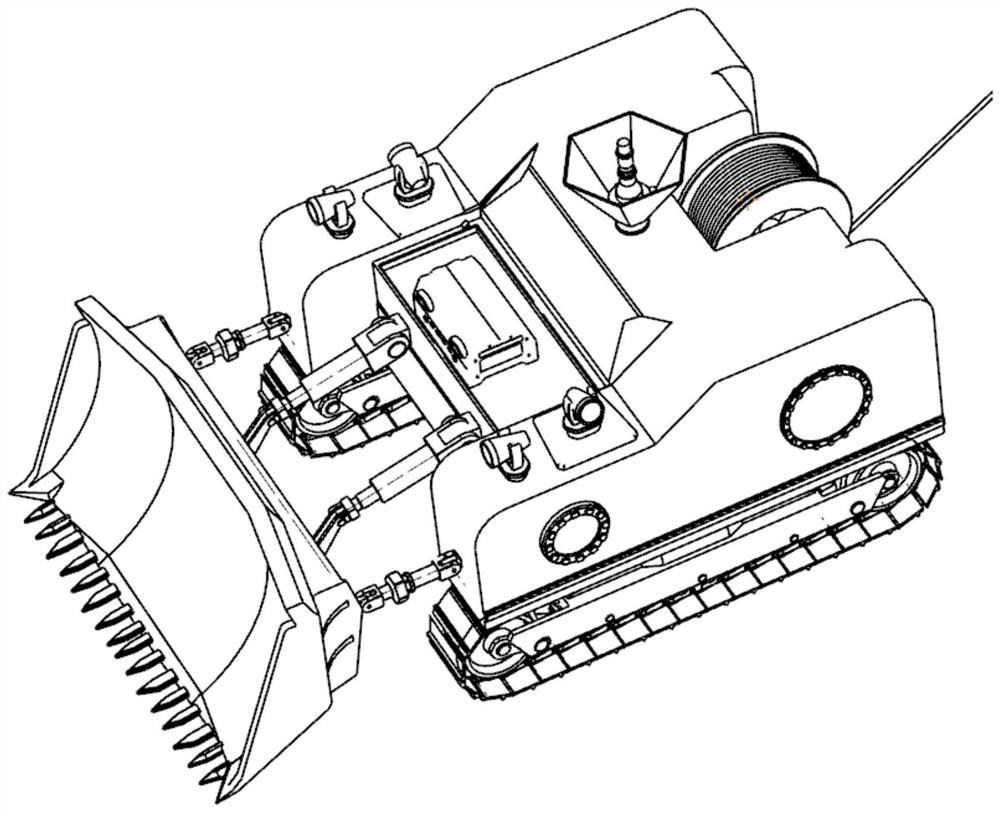 Intelligent underwater bulldozer and cooling system thereof