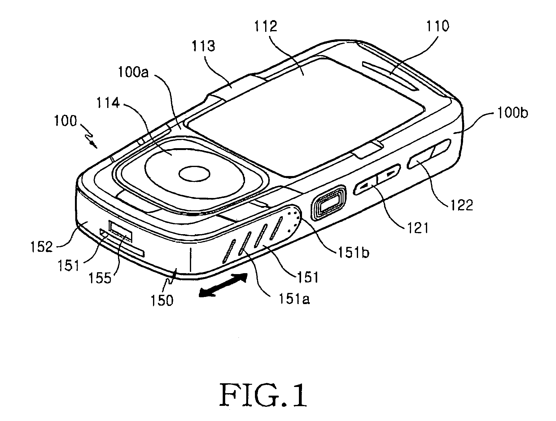 Portable digital communication apparatus having improved grip