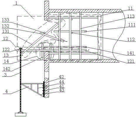 Hanging basket outer protective layer for super high-rise building