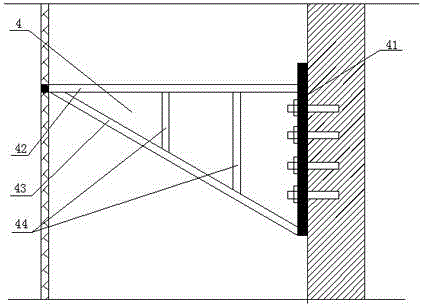 Hanging basket outer protective layer for super high-rise building