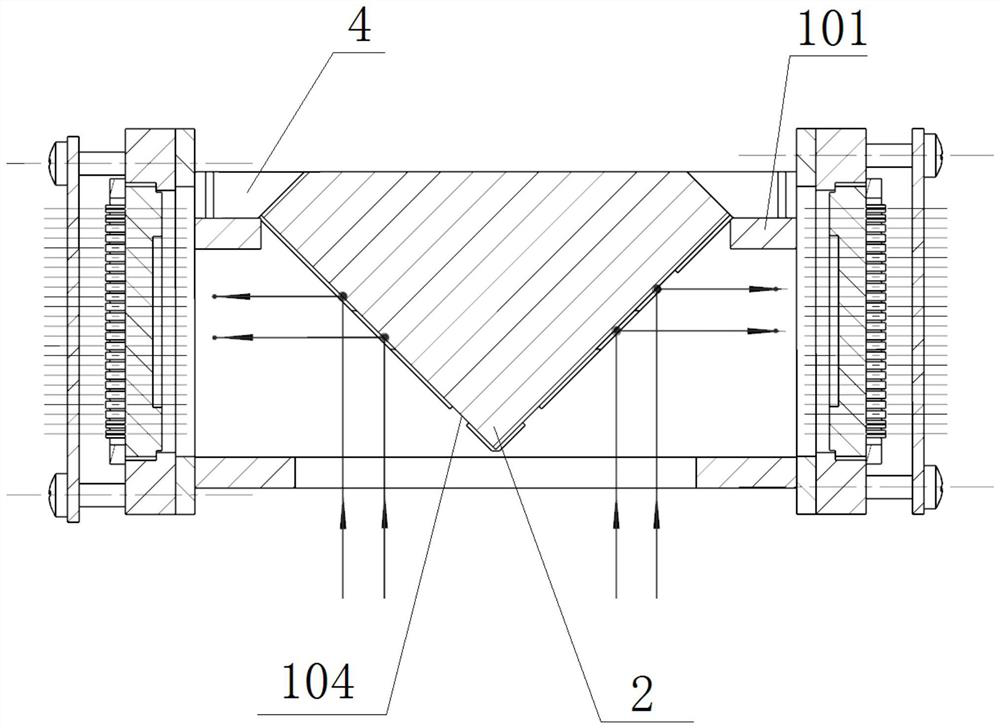 Dichroic prism assembly for off-axis triple mirror optical system and method of operation thereof