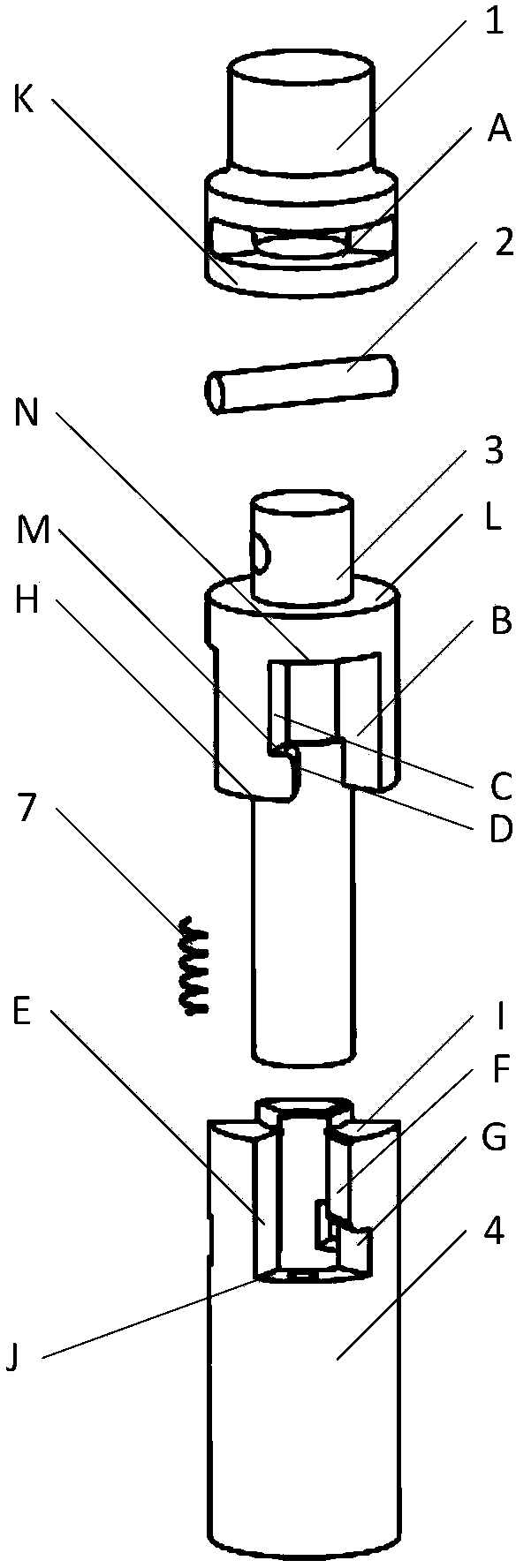 Sampling drilling tool with coring tube of multi-rod deep sampler