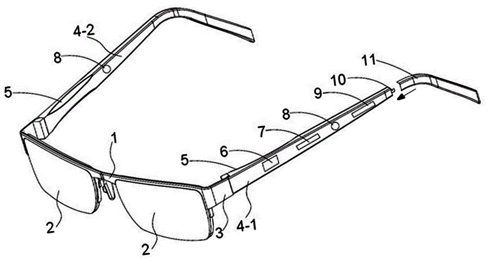Spectacle frame capable of correcting head position