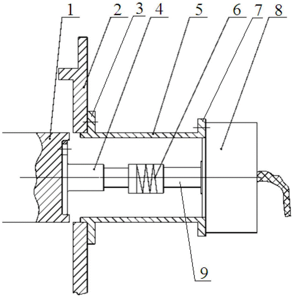 Direct current motor encoder connecting device