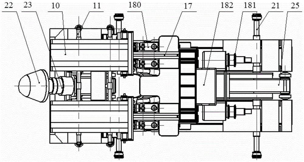 A pressurized self-moving excavation unit and a pressurized self-moving method