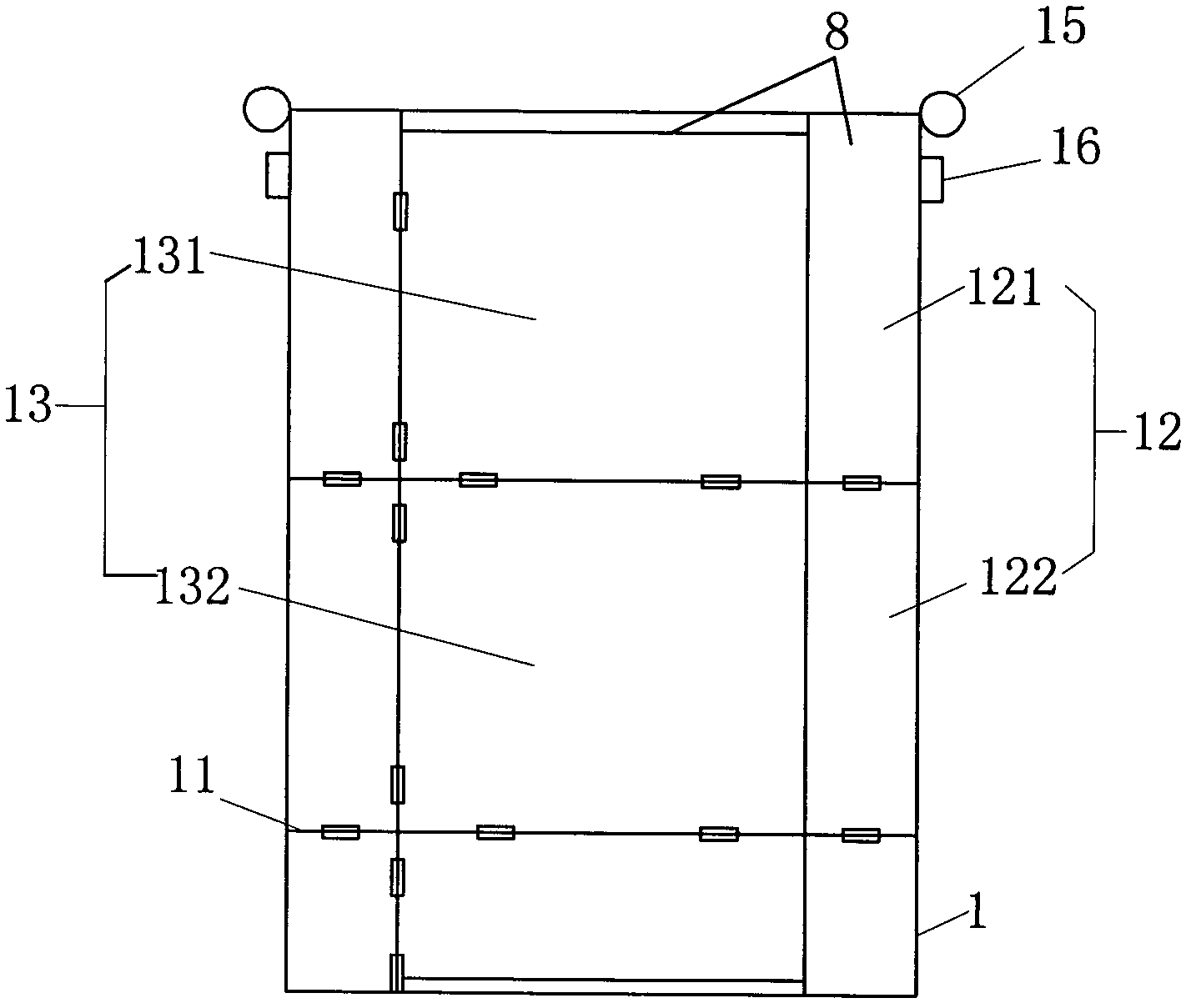 Folding-type movable toilet