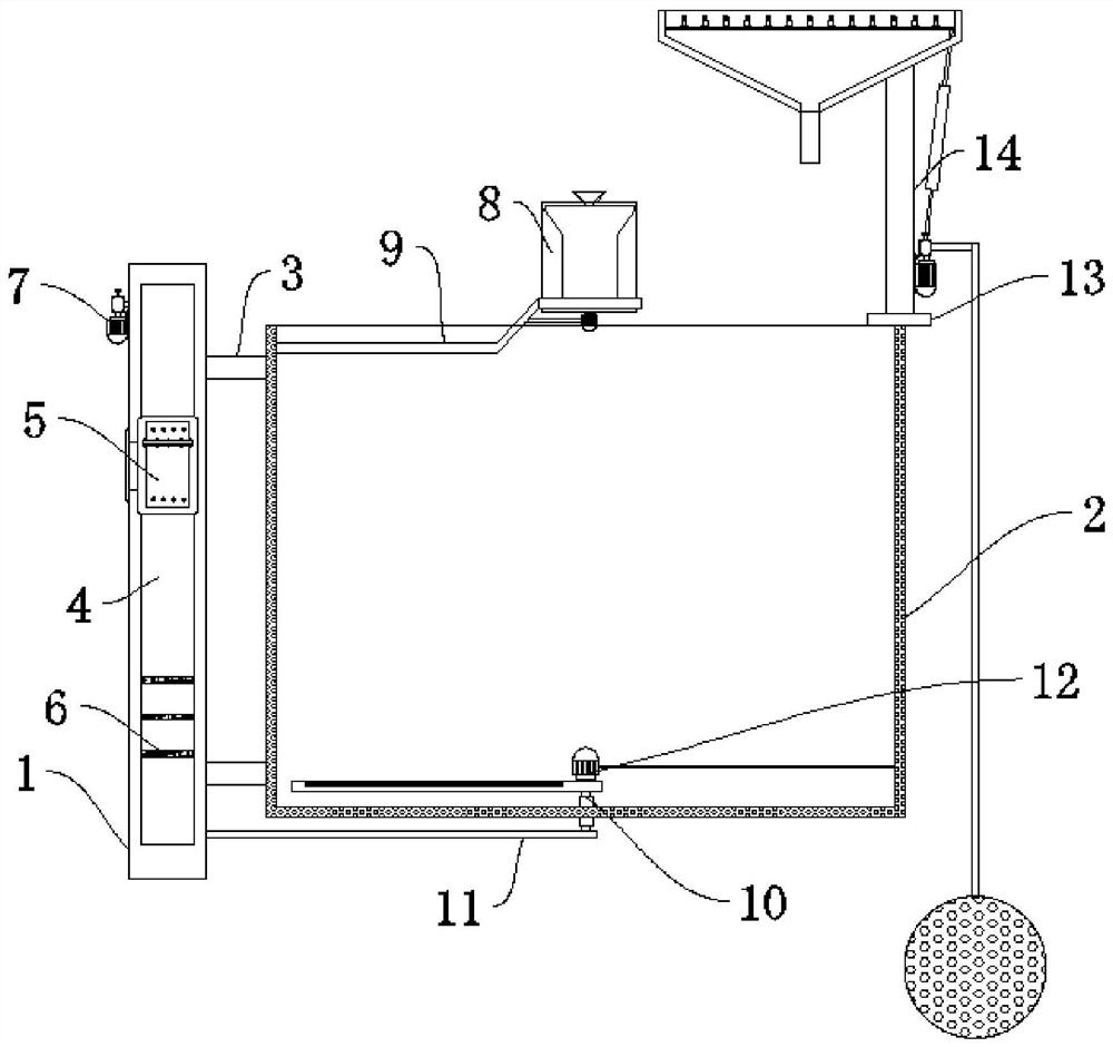 An aquaculture box with functions of disinfection and fresh air purification