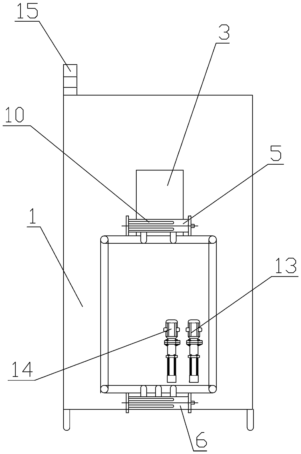 Column-hanging type multifunctional heat conducting fort
