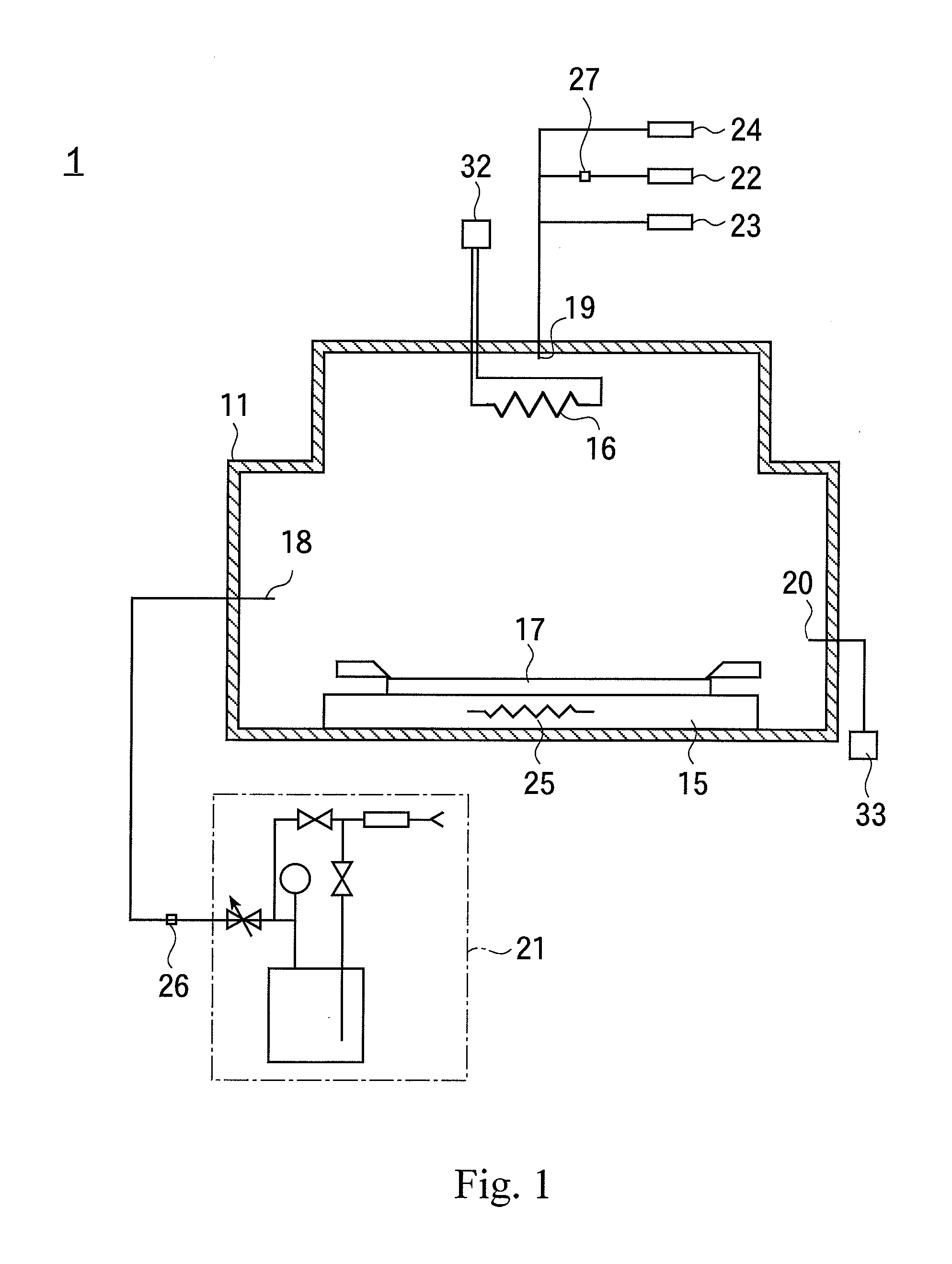 Film forming apparatus and a barrier film producing method