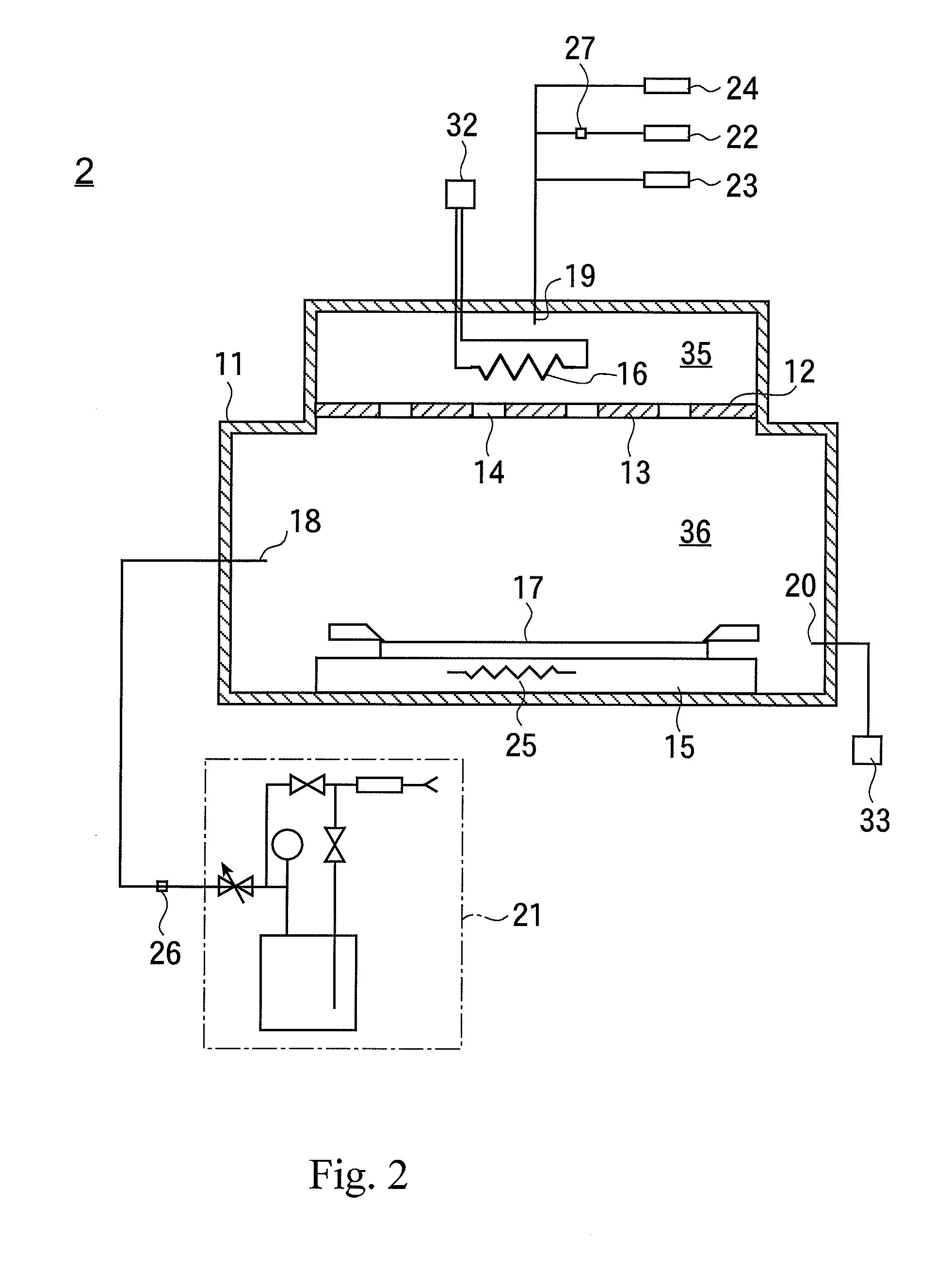 Film forming apparatus and a barrier film producing method