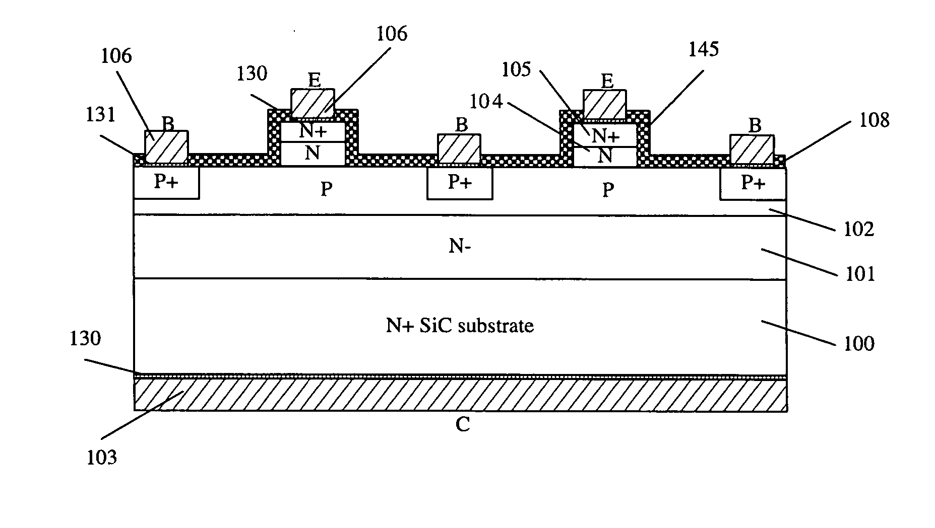 Silicon carbide bipolar junction transistors having epitaxial base regions and multilayer emitters and methods of fabricating the same
