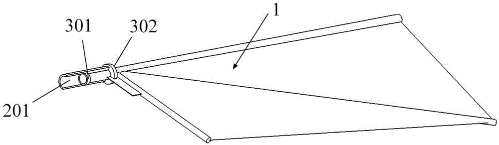 Flapping-rotating wing with attack angle control device