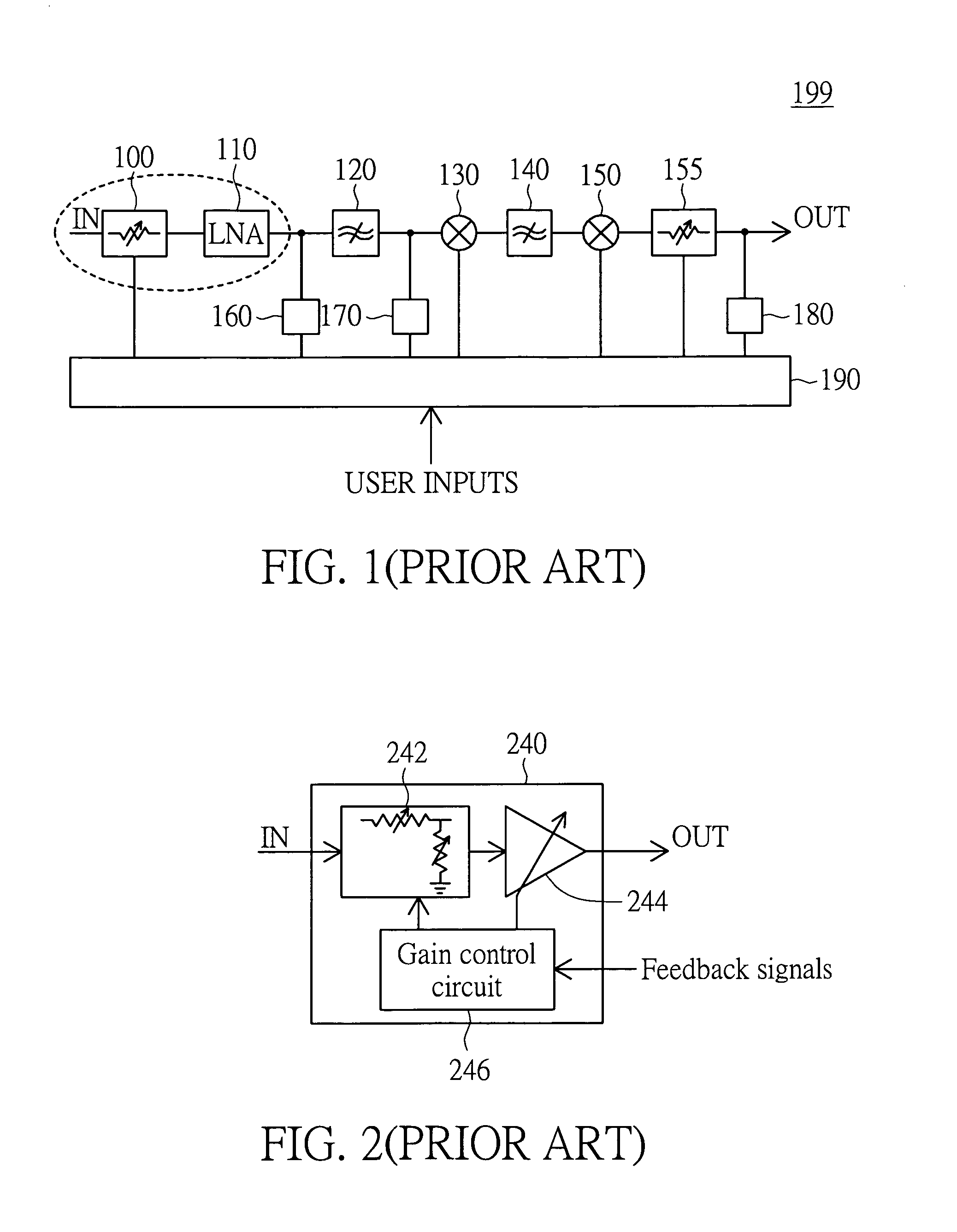 Low noise, highly linear amplifying stage and signal receiver using the same
