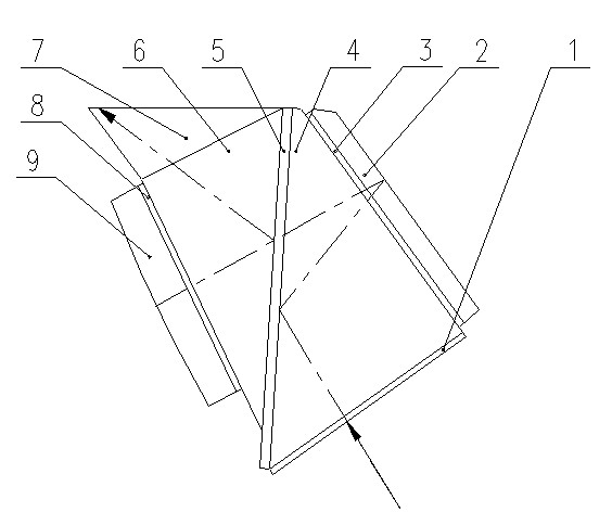 Optical path folding system based on polarization beam splitter plate and wave zone plates