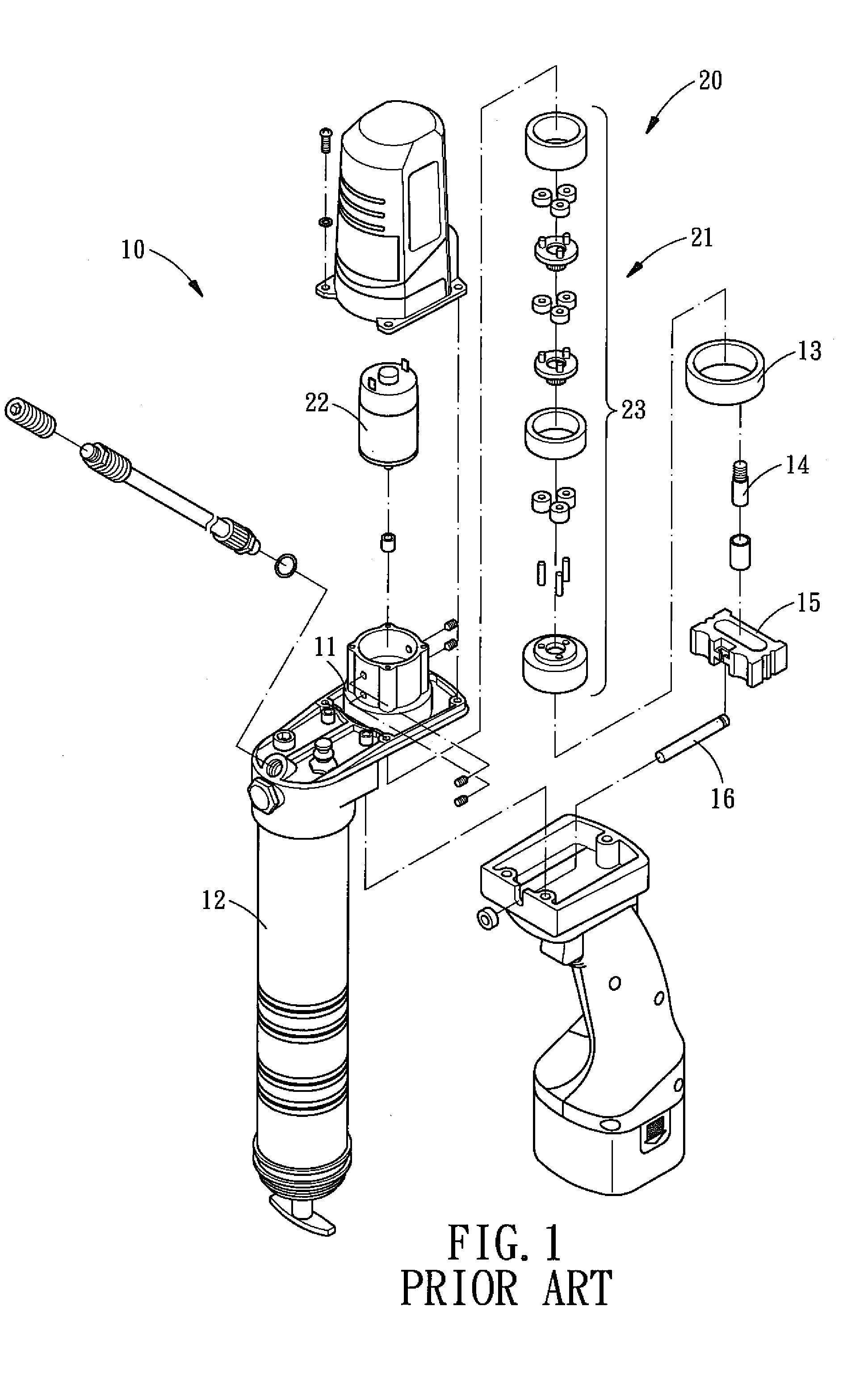 Power Device for an Electric Grease Gun