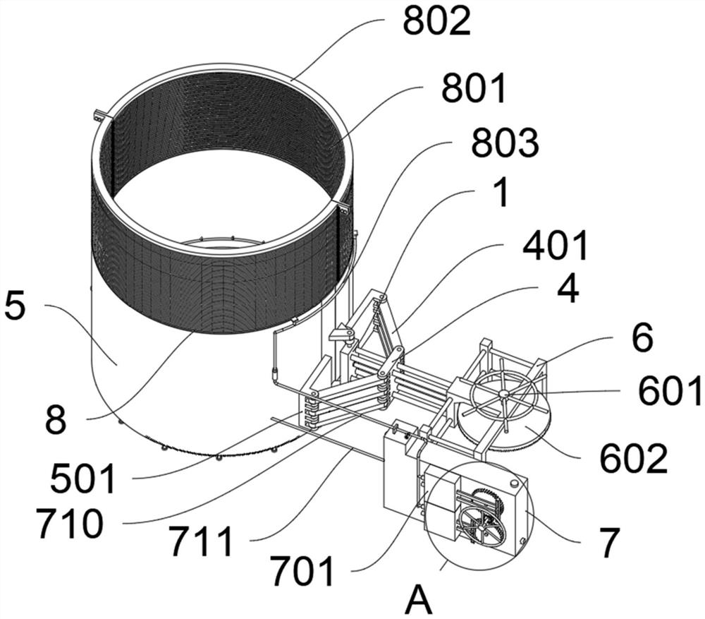 A concrete curing temperature automatic monitoring and insulation structure