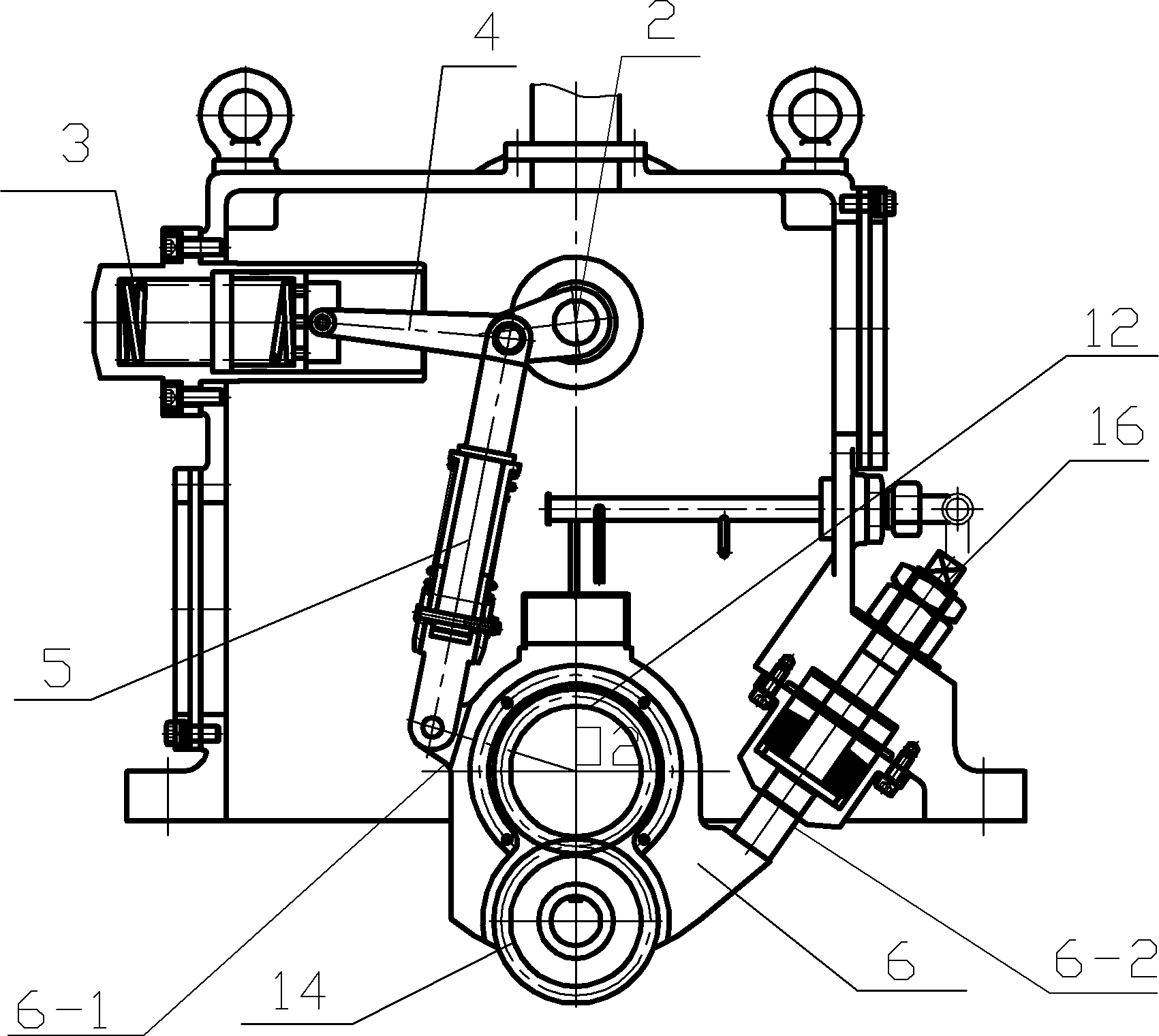 Planetary cycloid pin wheel balance wheel throw-in type barring device