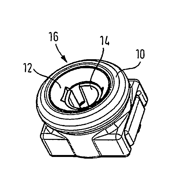 Coaxial plug-in connector comprising a contact mechanism for electrical contact