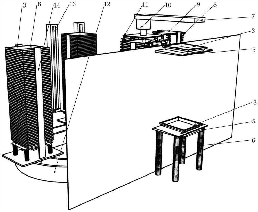 Disc distributing machine