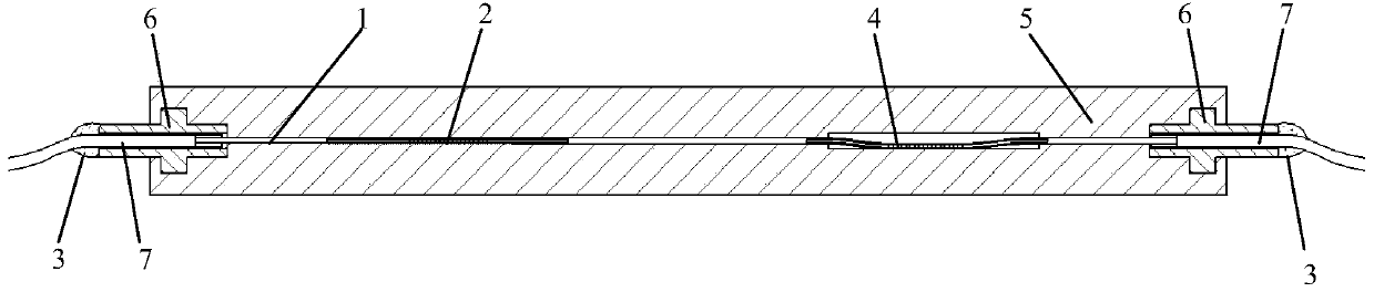 Fiber Bragg grating intelligent composite material structure and its preparation method based on 3D printing