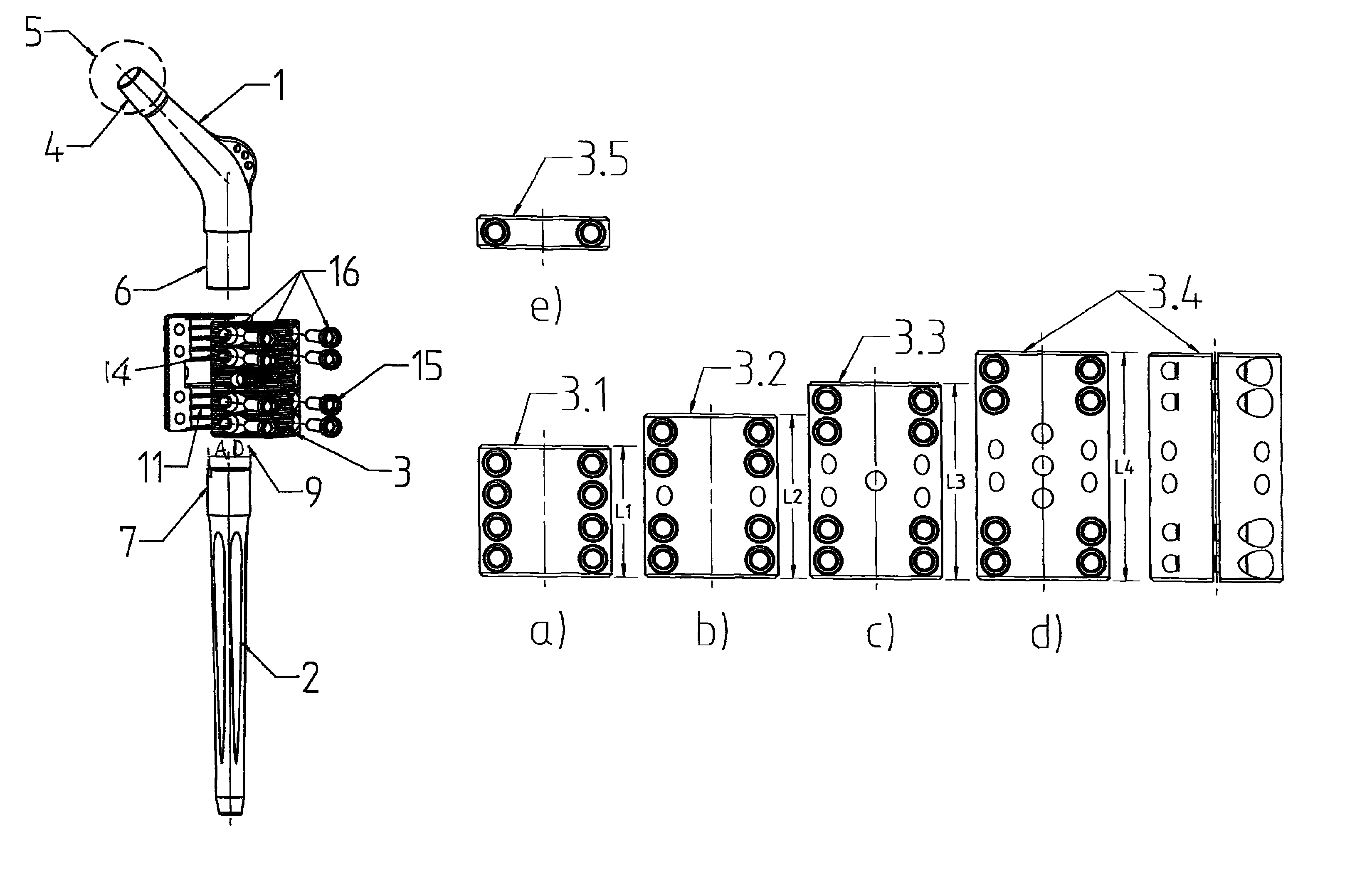 Modular joint prosthesis