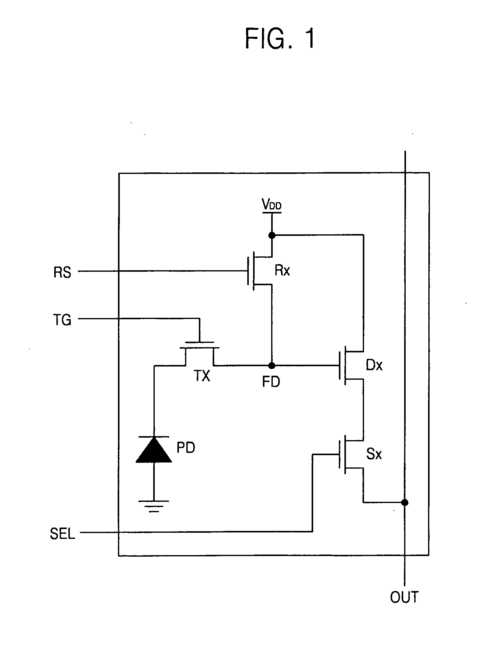 Image sensor with high conversion efficiency