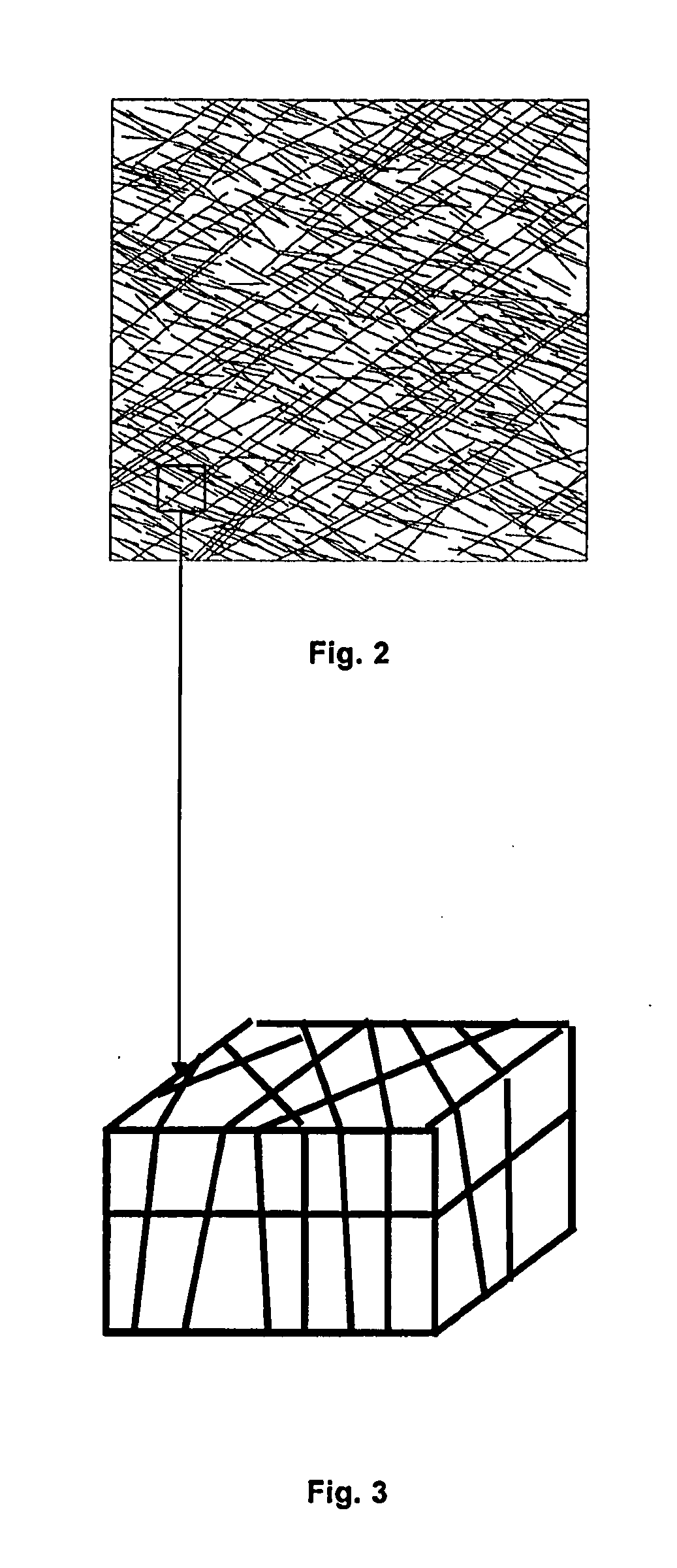 Method for generating a fractured reservoir mesh with a limited number of nodes in the matrix medium