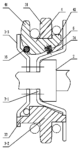 Self-locking rope winch