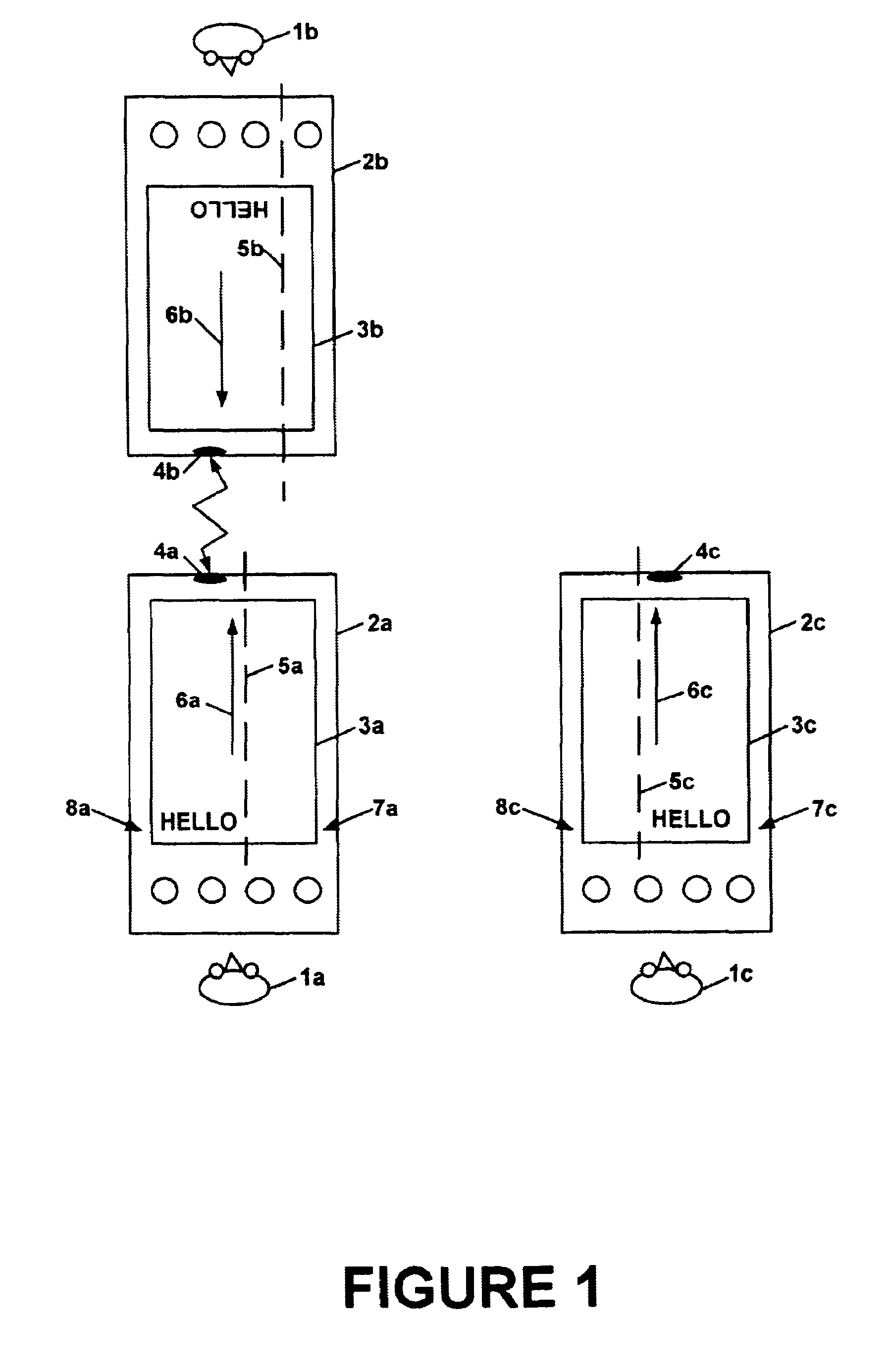 Portable electronic system having multiple display modes for reorienting the display of data on a display screen