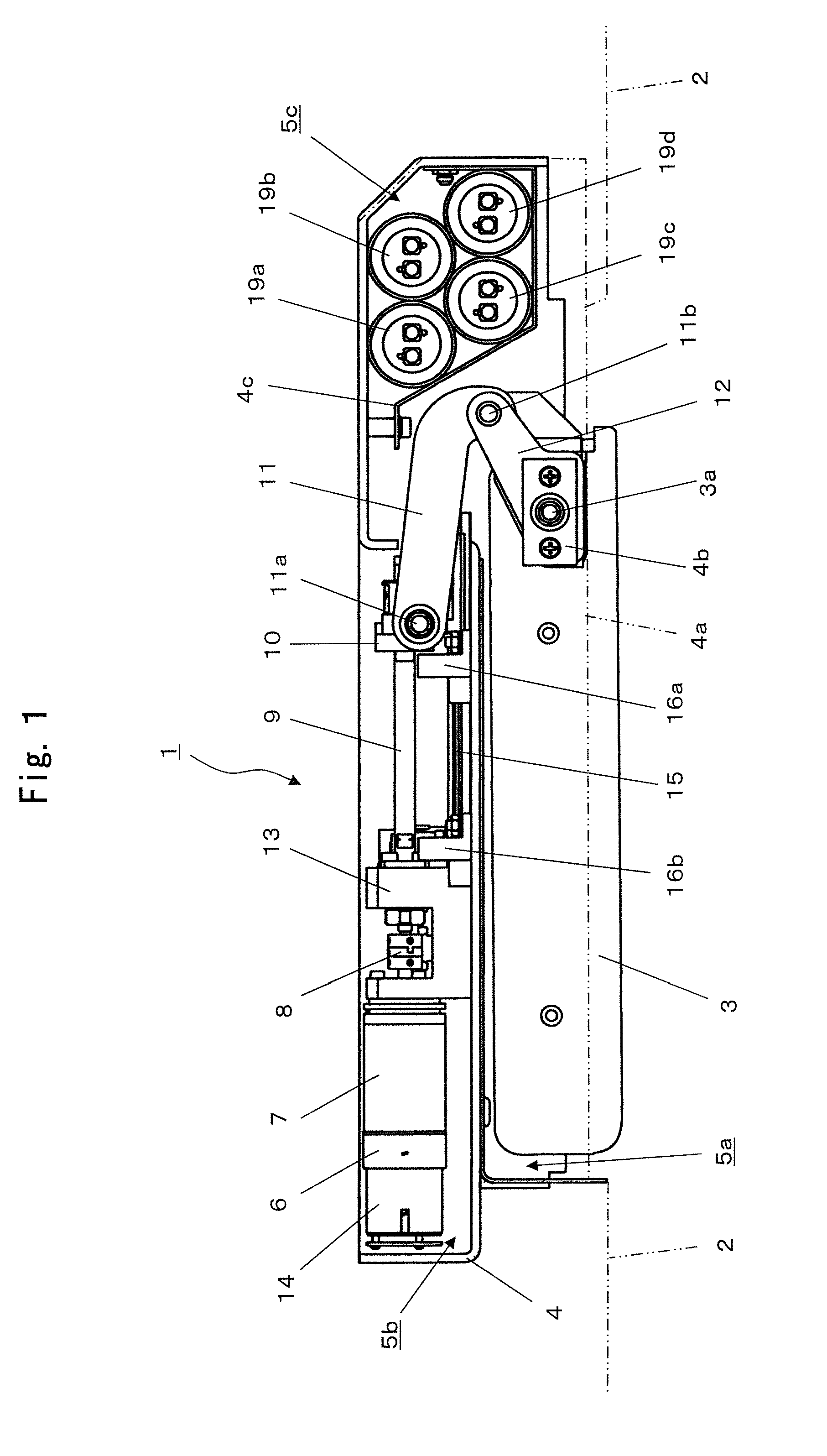 Pivoting display device used in aircraft