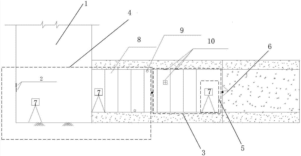 Measurement method for excavation of special-shaped tunnel
