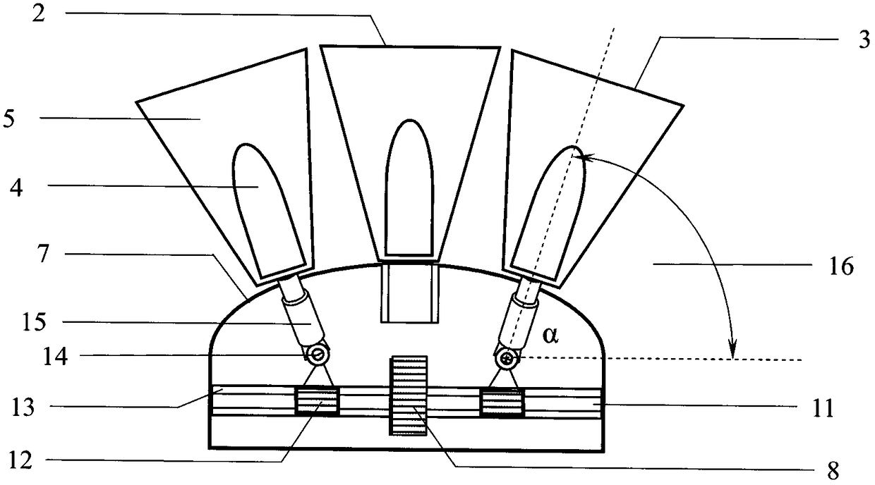 LED illumination light distribution mode