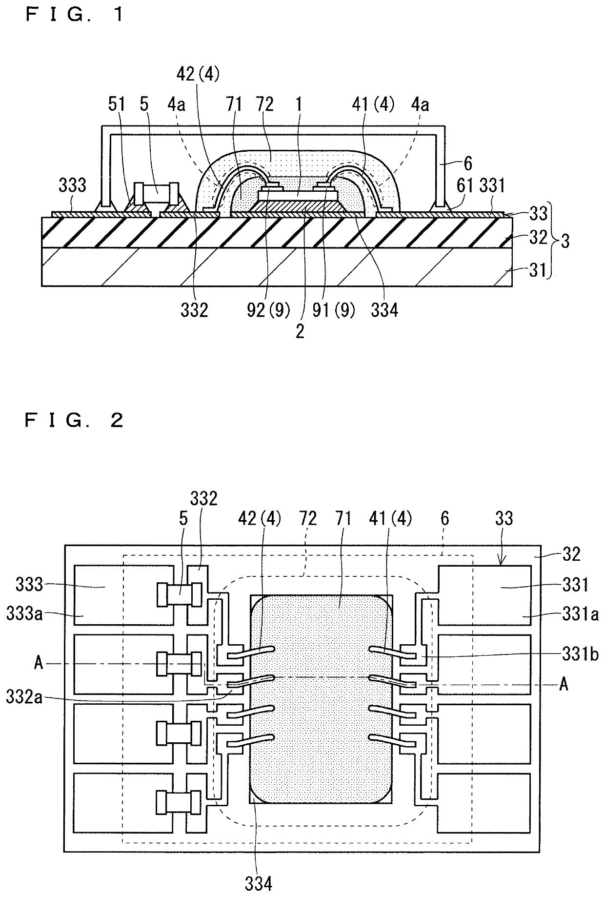 Packaging of a semiconductor device with dual sealing materials