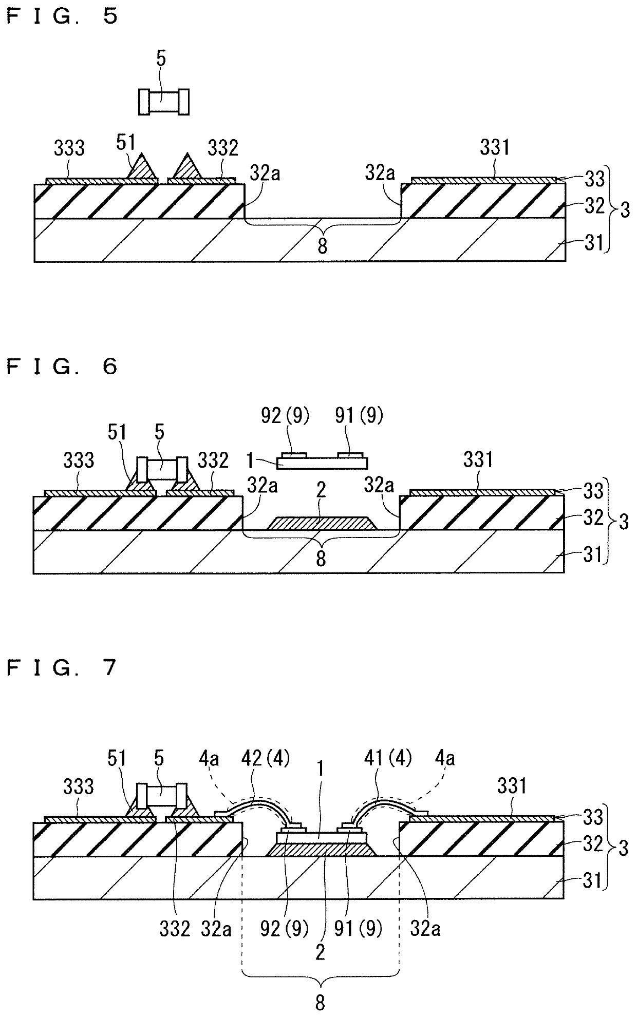 Packaging of a semiconductor device with dual sealing materials