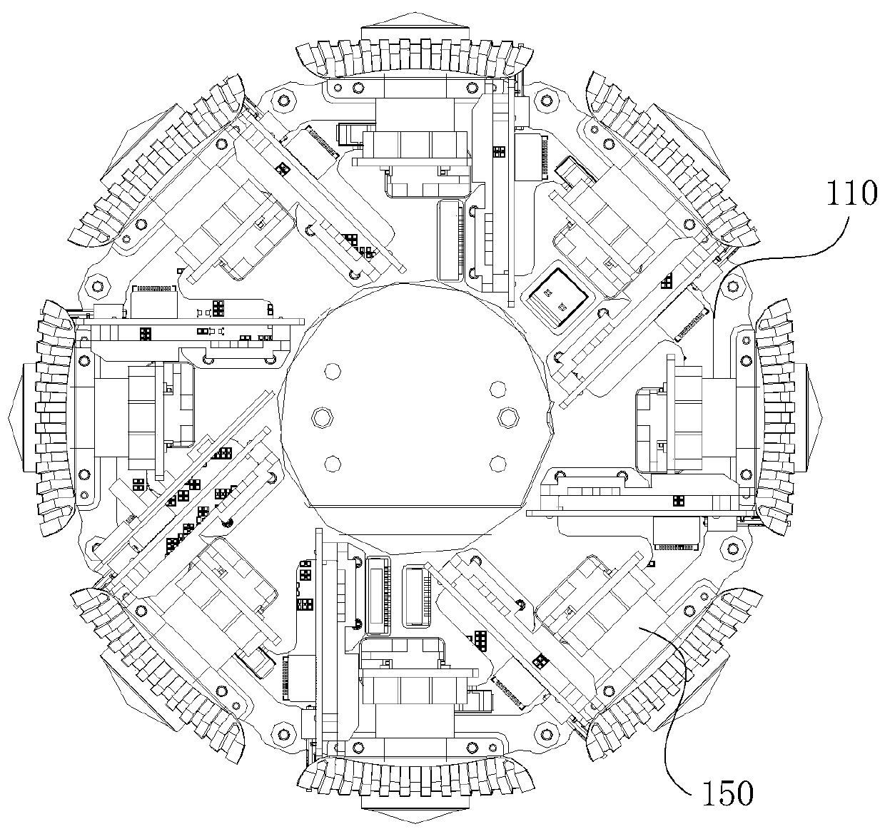 Combined multi-camera group panoramic camera