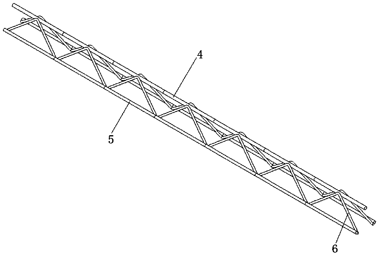 Steel plate composite beam bridge support-free cast-in-place concrete device and construction method
